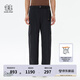 KOLON SPORT/可隆露營(yíng)褲 男女同款戶外運(yùn)動(dòng)耐磨日常通勤防潑水長(zhǎng)褲 LULP4AT520-BK 黑色 XL 180/86A