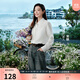 三彩2025夏季新款職場(chǎng)通勤百搭OL襯衫中長(cháng)寬松長(cháng)袖襯衣開(kāi)衫Z 珍珠白 L 165/88A