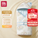 愛(ài)貝迪拉（AIBEDILA）包被初生嬰兒包單抱被新生寶寶厚冬純棉a類(lèi)春夏四季產(chǎn)房專(zhuān)用秋冬 【秋冬加厚5-15℃】布蘭樂(lè )園【20%桑蠶絲/50S純棉】 90*90cm