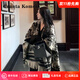 CRANTA KOMEIA披肩圍巾女冬外搭水墨畫(huà)雙面復古保暖斗篷外套生日禮物送女友老婆 黑色 高級感送女朋友愛(ài)人實(shí)用高檔
