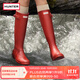 HUNTER雨靴戶(hù)外露營(yíng)女鞋惠靈頓經(jīng)典英倫防水防滑騎士靴女長(cháng)筒女靴高筒靴 啞光軍紅色/MLR 37