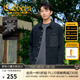 卡賓（CABBEEN）【四面彈力】牛仔長(cháng)袖襯衫春夏男裝新款寬松刺繡襯衣外套夾克 煤黑色01（寬松版型） 2XL /185/54