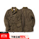 玩累了的孩子1990s MKⅡJacket 日本岡山牛津布Talon拉鏈襯衫外套復(fù)古工裝 日本岡山9.5oz牛津布#褐綠 L