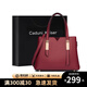 CADUNI KAISER牛皮包包女包新款手提媽媽包輕奢單肩包生日禮物高級感送女友老婆 【酒紅色】母親實(shí)用走心 高端品牌小眾百搭時(shí)尚通勤