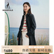 beanpole濱波  春季新款女士戶外藏青色優(yōu)雅基本長(zhǎng)款風(fēng)衣外套 藏青色 S 160/84A