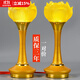 蓮花燈菩薩佛堂長(cháng)明燈led供佛燈插電琉璃觀(guān)音燈佛燈佛前供燈家用 1號粉金花苞款/對 高17cm插電款