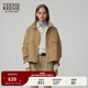Teenie Weenie小熊巴恩風(fēng)戶(hù)外酷感工裝潮流寬松夾克外套休閑時(shí)尚女 卡其色 M (165)