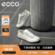 愛步（ECCO）德訓鞋男 休閑板鞋男鞋牛皮拼接運動鞋 柔酷零點537754 HL 白色/灰白色53775452292 40