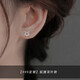 百年老鳳祥999足銀狐貍耳針睡覺(jué)免摘耳骨飾品純銀耳飾女2025新款 [999足銀]狐貍耳針款(適合小耳垂）