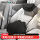 牧寶 汽車(chē)頭枕腰靠 車(chē)用護頸枕車(chē)載靠枕靠墊車(chē)上車(chē)內頭枕汽車(chē)用品 頭枕腰靠套裝 黑色
