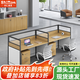 時(shí)仁（ShiRen）辦公家具辦公桌椅組合員工桌電腦桌現代簡(jiǎn)約屏風(fēng)隔斷辦公室卡座 E字形兩人位【不含柜】