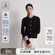 Marc O'Polo/MOP 25新款羊毛混紡顯瘦高端外搭針織衫女士開衫外套 藏青899 XS