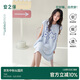 安之伴【巨好睡】睡衣女夏季涼感棉卡通印花無(wú)袖寬松中長(cháng)款女士睡裙