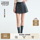 Teenie Weenie小熊女裝半身裙2025年秋季新款氣質(zhì)學(xué)院風(fēng)時(shí)髦百褶裙 深灰色 M