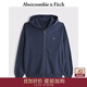 Abercrombie & Fitch經(jīng)典小麋鹿圖案男裝女裝情侶裝25春季連帽衛衣外套122-5251 海軍藍 M (180/100A)
