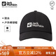Jack Wolfskin狼爪帽子男帽子女春夏舒適鴨舌休閑運動(dòng)棒球帽1900675 6000黑色