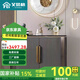 艾風(fēng)格（AIFENGGE）餐邊柜輕奢高端實(shí)木鞋柜意式入戶(hù)門(mén)口鞋柜簡(jiǎn)約斗櫥收納柜歐式鞋柜 灰兩門(mén)90*40*90cm 包安裝