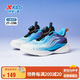 特步（XTEP）兒童小童氫風(fēng)5.0旋鈕扣透氣輕便跑鞋 黑/智能藍 31碼