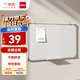 得力（deli）90*60cm白板寫字板 蜂窩板芯商用磁吸板黑板辦公用記事板墻貼小黑板兒童家用教學(xué)水筆可擦寫畫板