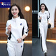 啄木鳥(niǎo)2025春秋裝女休閑運動(dòng)服套裝洋氣大碼女裝胖mm顯瘦衛衣兩件套時(shí)尚 白色 L碼【建議95-115斤】