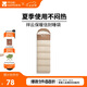 牧高笛（MOBIGARDEN）睡袋 戶外露營(yíng)可拼接單人保暖睡袋祥云1.0 EX19562001 淺沙色/左
