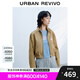 UR七夕2025秋季新款女裝潮流趣味貼紙圖案立領(lǐng)外套UYV150052 卡其棕 M