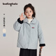 布丁哈魯【雙面穿】女童彩色小標厚款棉服秋冬新品中大童寬松簡(jiǎn)約百搭外套