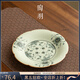 陶羽仿宋汝窯牡丹花瓣壺承干泡臺(tái)家用陶瓷茶承壺托功夫茶具禪意點(diǎn)心盤(pán) 仿宋汝窯「悅隱牡丹」花瓣壺承