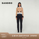 SANDRO秋冬女裝曠野美拉德撞色假兩件針織上衣SFPPU01997 駝色 S (1)