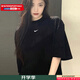 耐克（NIKE）t恤女 夏裝新款時尚寬松舒適簡約衣服刺繡小勾透氣棉質(zhì)短袖女 FD4150-010/曬圖退5 2XL (175/96A)