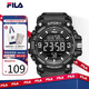 斐樂（FILA）電子表夜光中學生考試手表大學生潮流運動防水腕表 6564-006