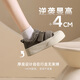 卓詩(shī)尼厚底板鞋女2025新款冬季加絨保暖棉鞋休閑舒適魔術(shù)貼毛毛鞋 棕色 38