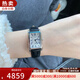 【二手99新】浪琴（LONGINES）女表黛綽維納系列方形手表石英腕表休閑風優(yōu)雅二手鐘表瑞表腕表 L5.255.4.71.0表徑20.8*32mm