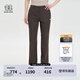 KOLON SPORT/可隆長(cháng)褲 女子戶(hù)外運動(dòng)休閑微柔軟親膚露營(yíng)喇叭修身褲子 LKLP4MT640-BR 棕色 L（170/78A）