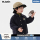 馬·拉丁（M.Latin）/童裝兒童羽絨服冬新款男小童印花翻領(lǐng)輕薄羽絨服 藏青 110 cm