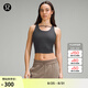 lululemon丨Logo Charm 女士前胸系帶設(shè)計(jì)羅紋背心 LW1EUBS 石墨灰 S /6