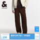 杰克·瓊斯（JACK&JONES）男裝秋季新款純棉直筒休閑褲男潮流彎刀褲男士香蕉褲顯腿長褲子 E11巧克力蛋糕 版型偏大，卡碼拍小 L （180)