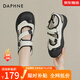 達(dá)芙妮（DAPHNE）涼鞋女包頭鏤空羅馬涼鞋2025夏季新款時(shí)尚舒適百搭增高運(yùn)動(dòng)沙灘鞋 黑色 37