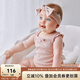 OAK FAMILY夏季新生嬰兒衣服兒童莫代爾吊帶包屁衣爬服 漿果粉 （不含發(fā)帶） 90cm