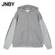 江南布衣（JNBY）【商場(chǎng)同款】25冬新品衛衣連帽開(kāi)襟5PA413140 530/灰紫 S