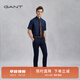 GANT【亞洲版型】GANT/甘特春季男士商務(wù)通勤直筒休閑褲百搭舒適長(cháng)褲 410海洋藍色 34
