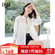歐莎（OSA）【多色可選】長(cháng)袖襯衫女士寬松氣質(zhì)疊穿襯衣設計感通勤上衣秋季 白色 L