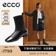 愛(ài)步（ECCO）靴子女 時(shí)尚潮流百搭經(jīng)典平底牛皮輕奢女靴 舞悅244403 黑色24440351052 37