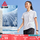 匹克速干polo衫女夏季新款短袖翻領(lǐng)冰絲透氣休閑女子上衣網(wǎng)球服 大白 L (170)