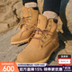 添柏嵐（Timberland）官方踢不爛女鞋經(jīng)典大黃靴戶(hù)外防潑水防污皮革高幫馬丁靴 8168R/小麥色 38 推薦小半碼 內長(cháng)240mm