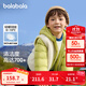巴拉巴拉（BALABALA）童裝兒童羽絨服兩件套男童女童寶寶冬裝連帽外套 綠白色調00341 120 充絨量40g