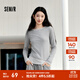 森馬（Semir）長(cháng)袖T恤女不對稱(chēng)假兩件2025秋季新款小心機修身拼色衣服百搭 灰色調00322 M