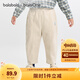 巴拉巴拉balaOne寶寶長褲寬松蘿卜褲休閑褲燈芯絨2025秋季新款嬰兒褲子萌 晨灰20114 100
