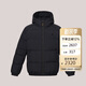 哈吉斯（HAZZYS）男裝 PHIZ細格羽絨服ASFZU0BDI06 黑色BK 180/100A50
