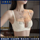 UOSO女士高端內衣女小胸聚攏收副乳防下垂半杯顯大性感文胸套裝薄款 香檳色-套裝 70C 32 （提拉聚攏）